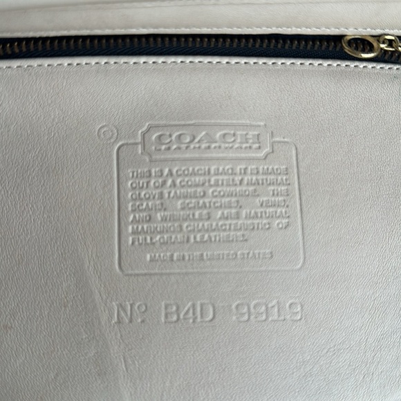 Coach Vintage Quincey 9919 Turnlock Leather Crossbody – Bone/Ivory - Picture 9 of 9